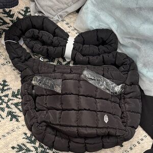 FP Movement Black Quilted Baby Carryall  Bag